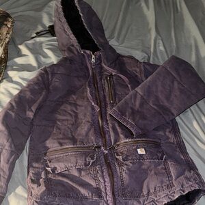 Purple Hooded Jacket